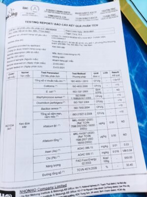 Kiểm nghiệm kẹo dừa sáp ít béo