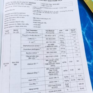 Kiểm nghiệm kẹo dừa sáp ít béo