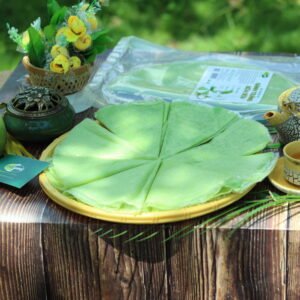 Bánh tráng sữa lá dứa